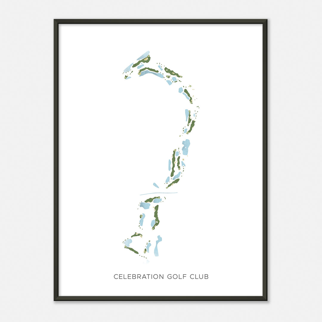 Print of Celebration Golf Club Modern Map