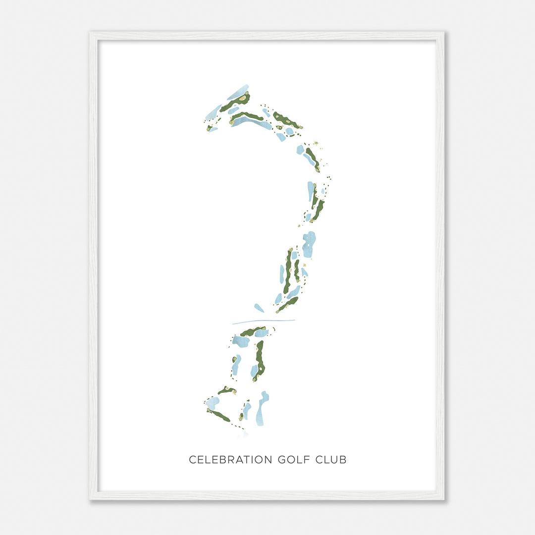 Print of Celebration Golf Club Modern Map