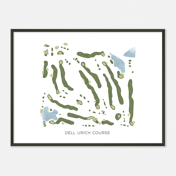 Print of Dell Urich Course Modern Map