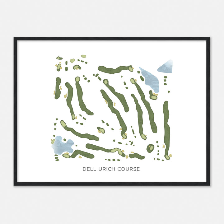 Print of Dell Urich Course Modern Map