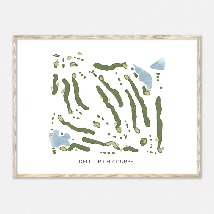 Print of Dell Urich Course Modern Map