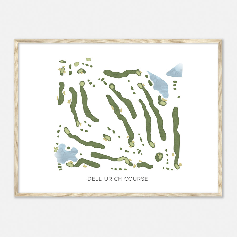 Print of Dell Urich Course Modern Map