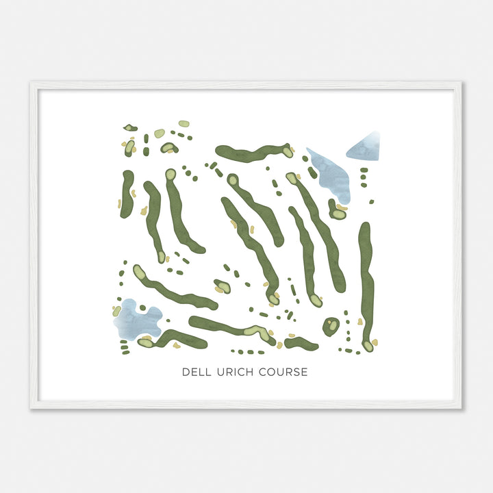 Print of Dell Urich Course Modern Map