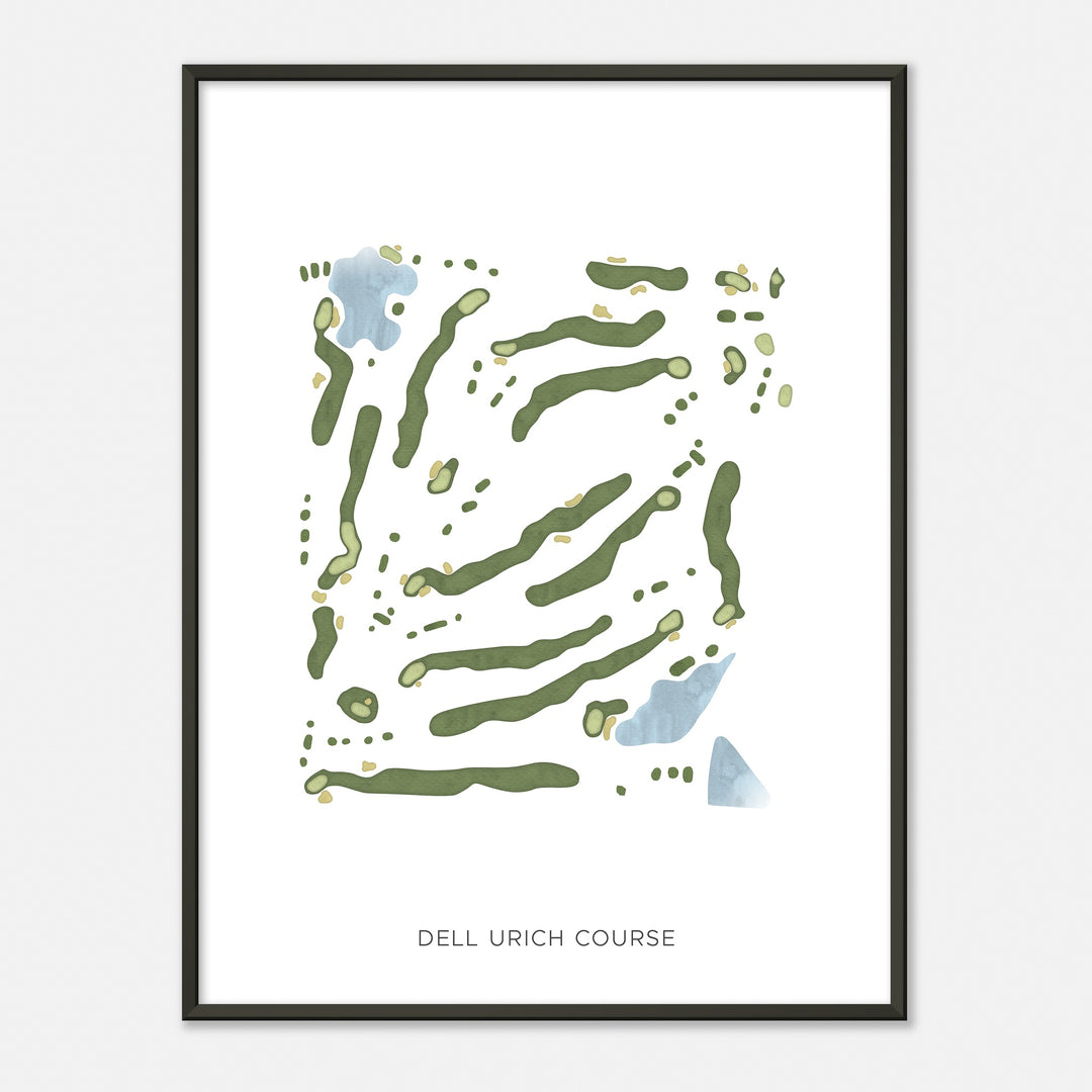 Print of Dell Urich Course Modern Map