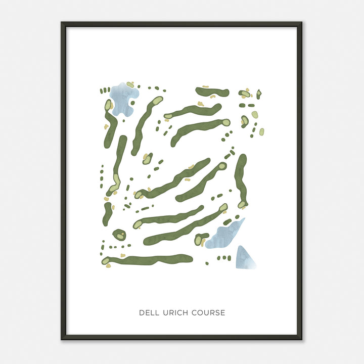 Print of Dell Urich Course Modern Map