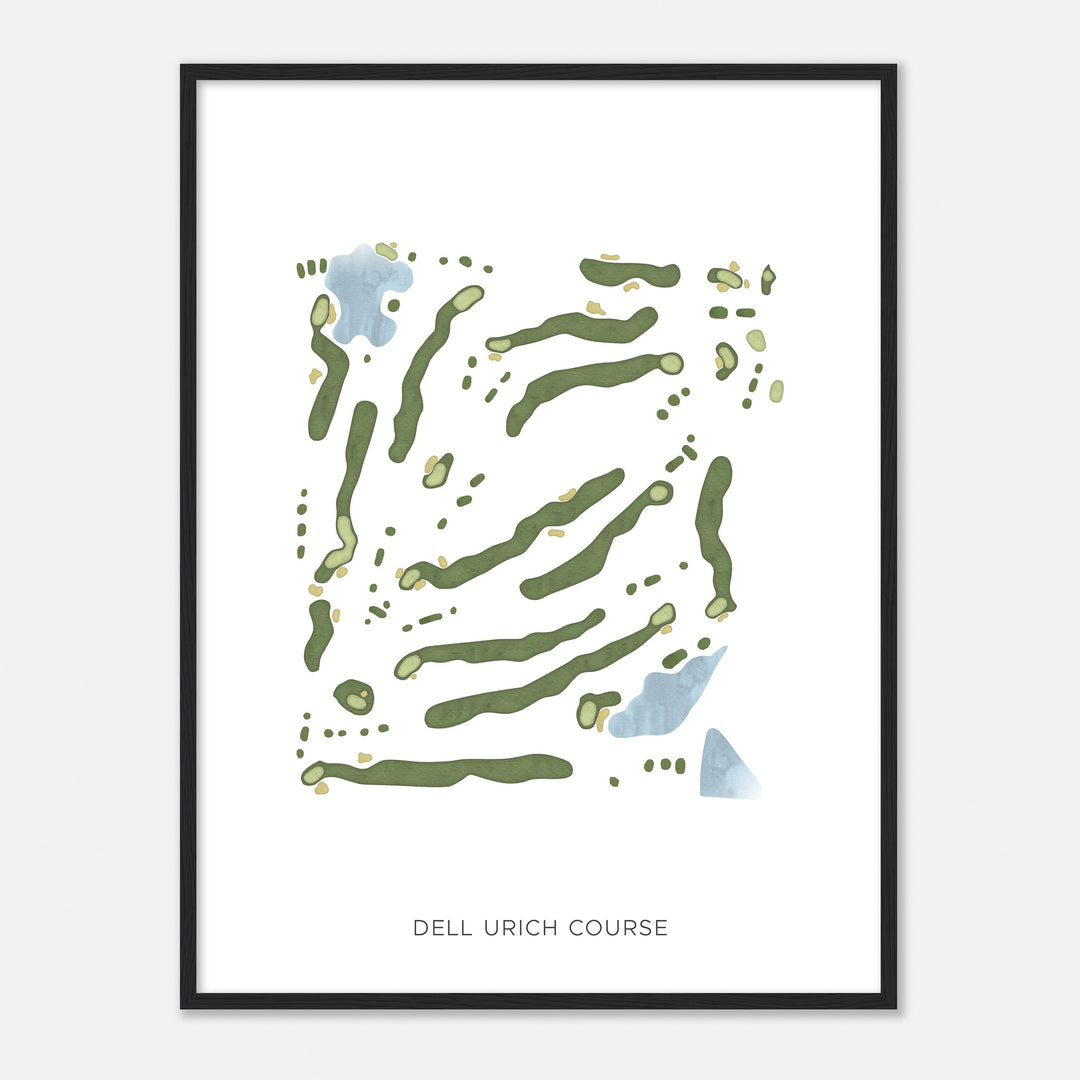 Print of Dell Urich Course Modern Map