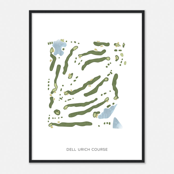 Print of Dell Urich Course Modern Map