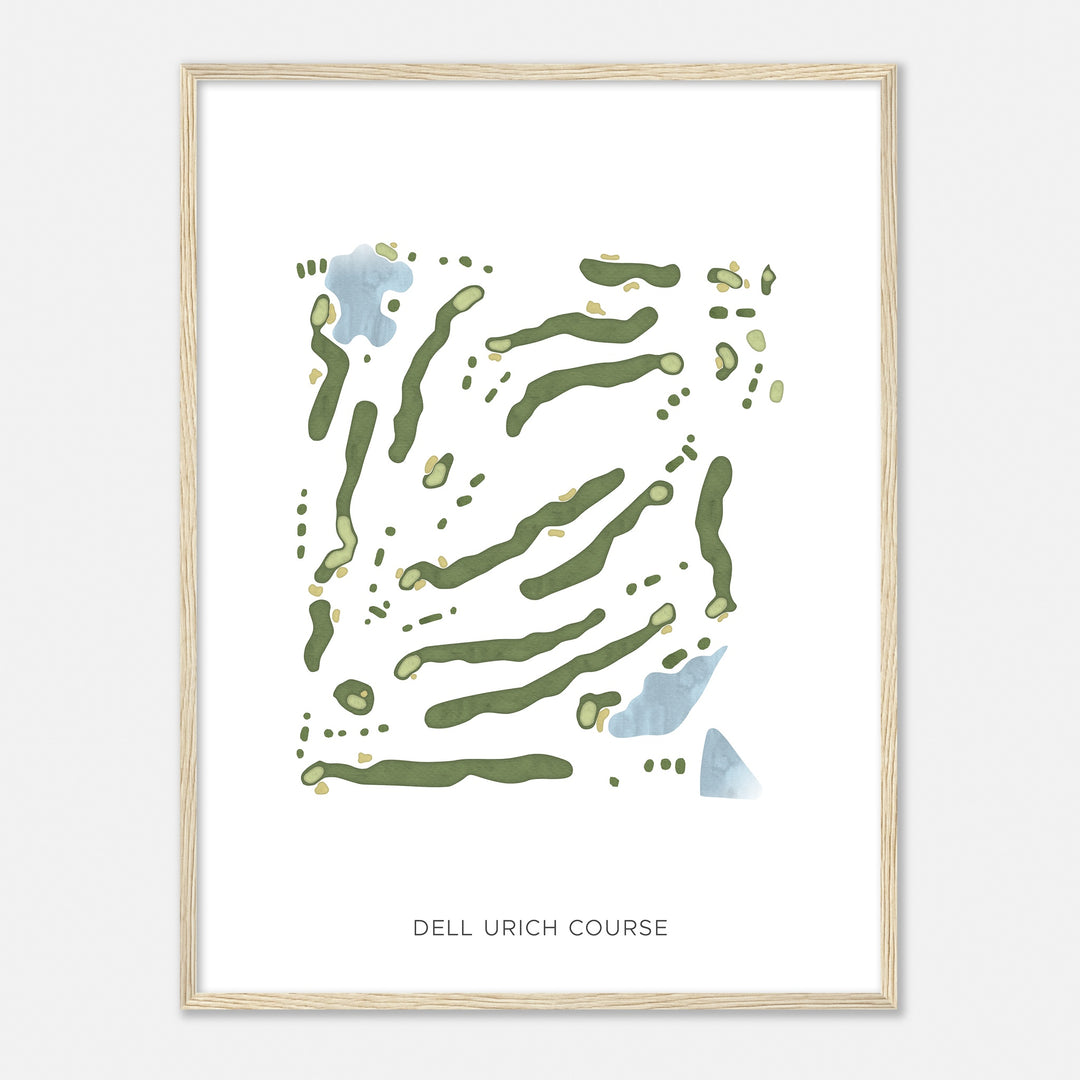 Print of Dell Urich Course Modern Map