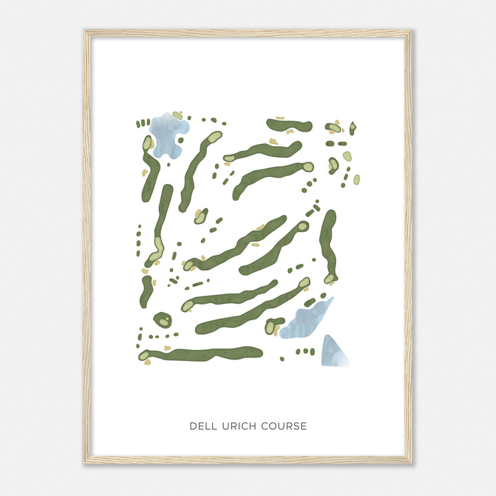 Print of Dell Urich Course Modern Map