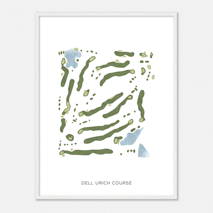 Print of Dell Urich Course Modern Map