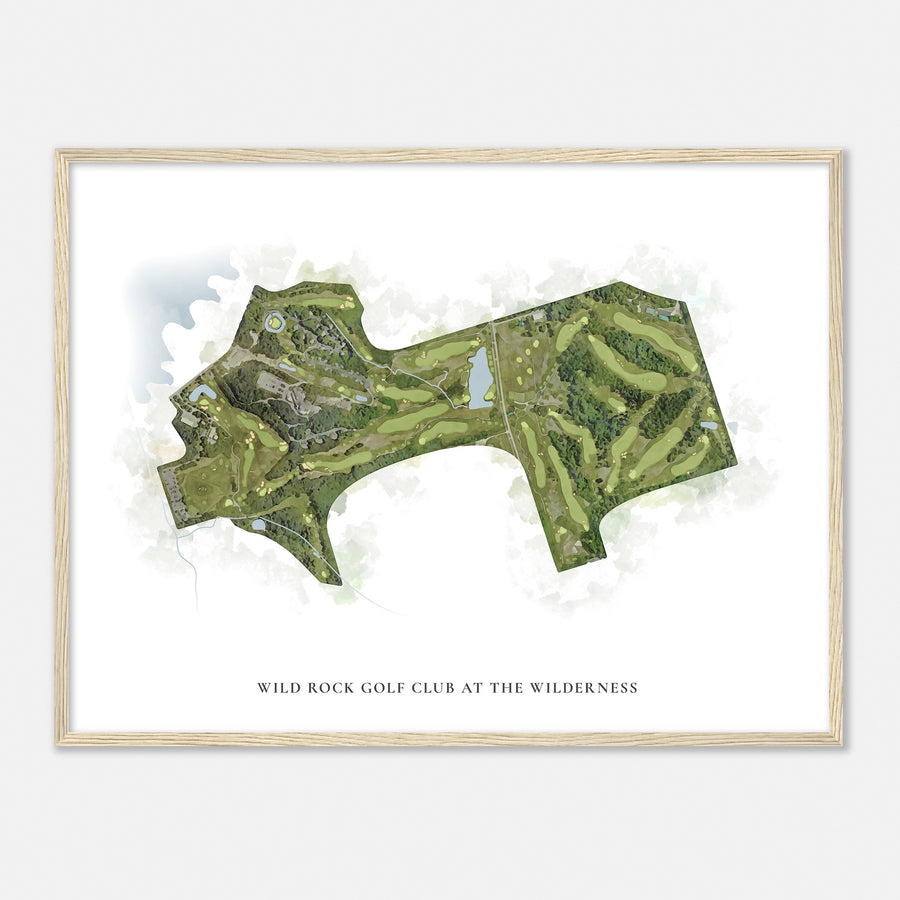 Print of Wild Rock Golf Club At The Wilderness Classic Map