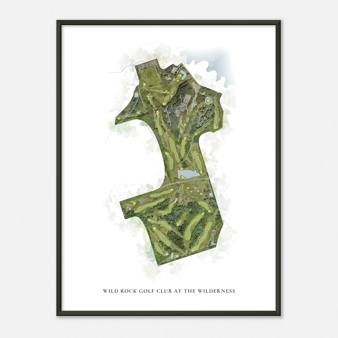 Print of Wild Rock Golf Club At The Wilderness Classic Map