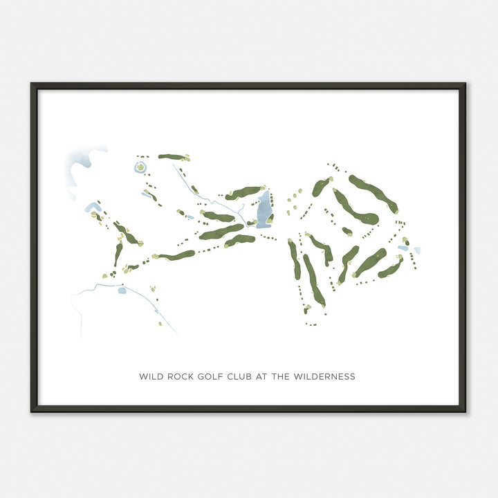 Print of Wild Rock Golf Club At The Wilderness Modern Map