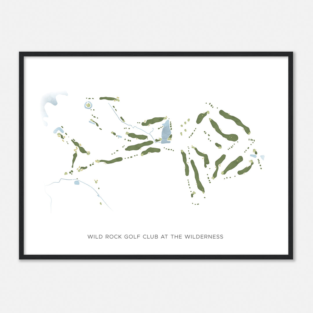 Print of Wild Rock Golf Club At The Wilderness Modern Map