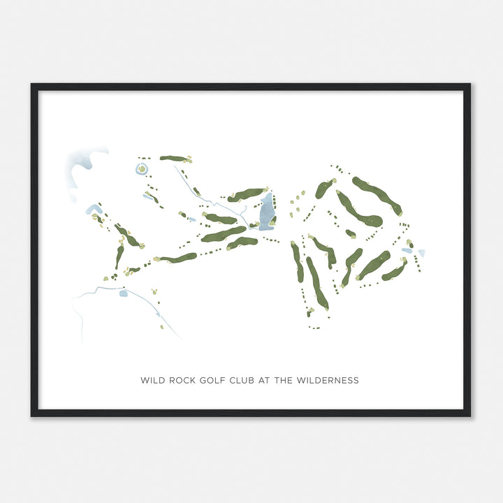 Print of Wild Rock Golf Club At The Wilderness Modern Map