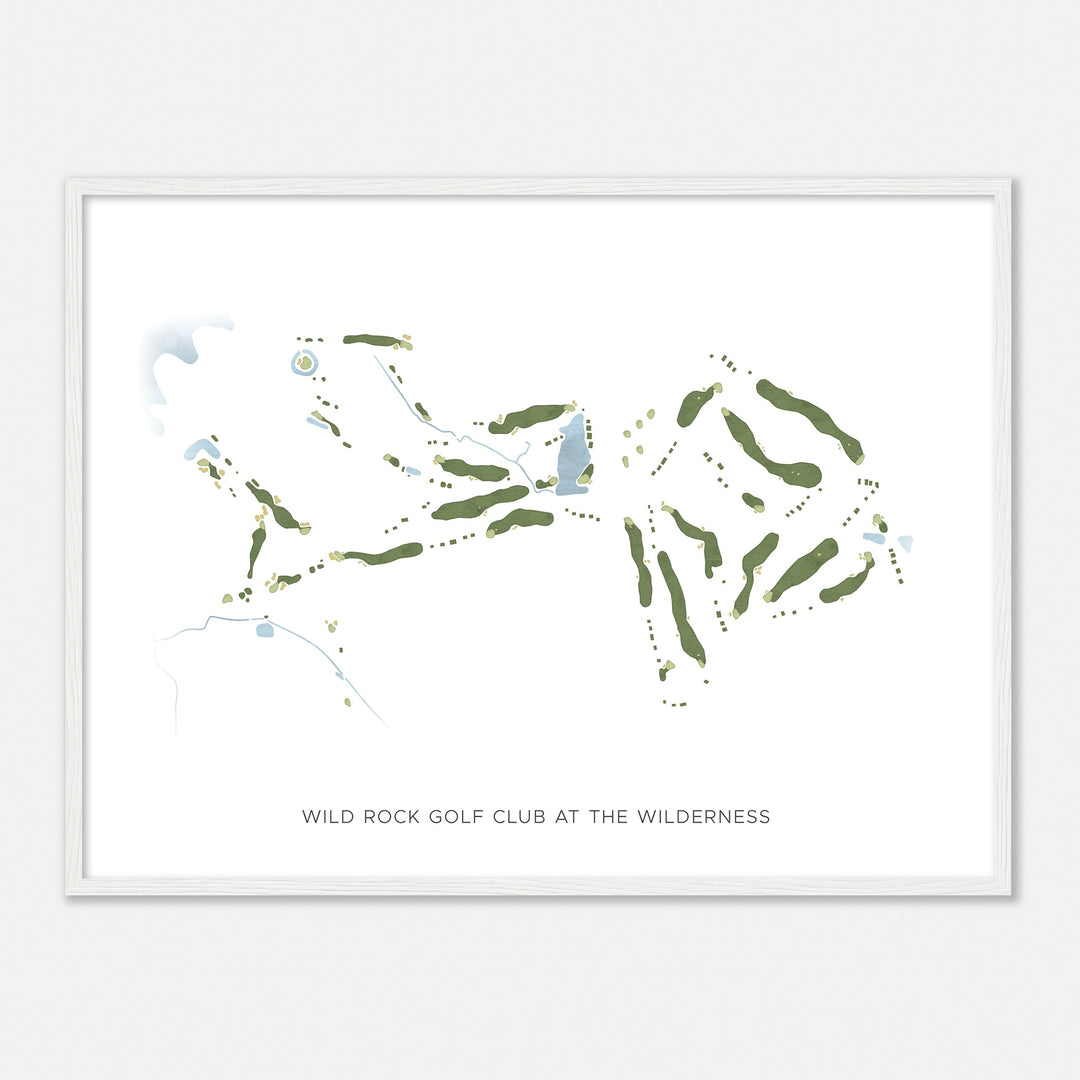 Print of Wild Rock Golf Club At The Wilderness Modern Map
