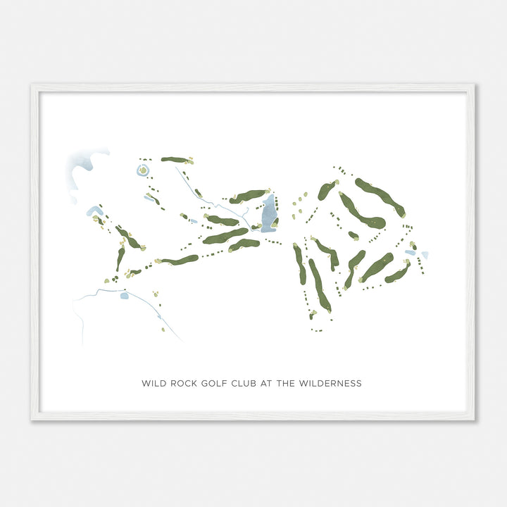 Print of Wild Rock Golf Club At The Wilderness Modern Map