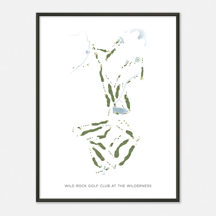 Print of Wild Rock Golf Club At The Wilderness Modern Map