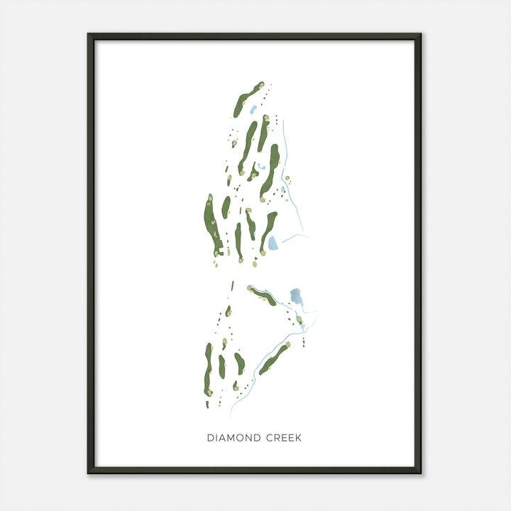 Print of Diamond Creek Modern Map