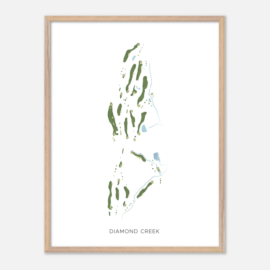 Print of Diamond Creek Modern Map