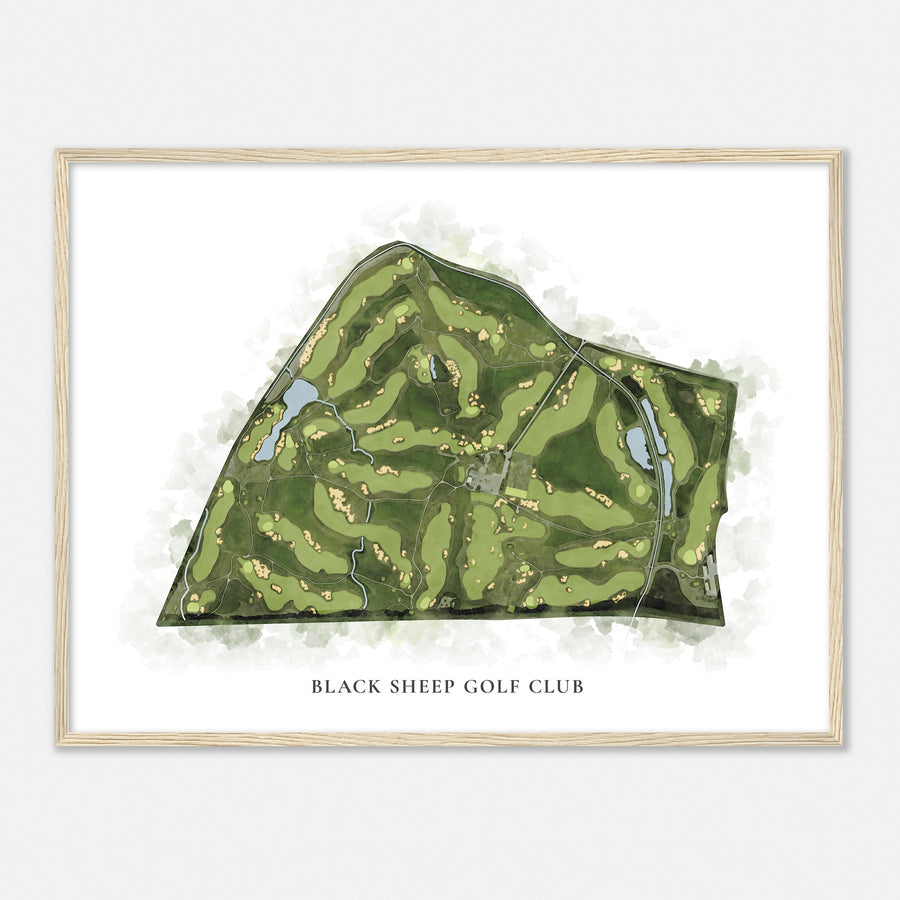 Print of Black Sheep Golf Club Classic Map