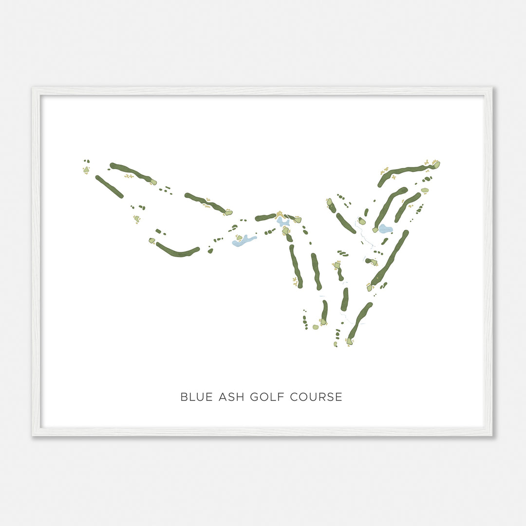 Print of Blue Ash Golf Course Modern Map