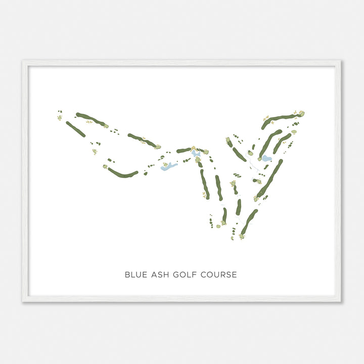 Print of Blue Ash Golf Course Modern Map