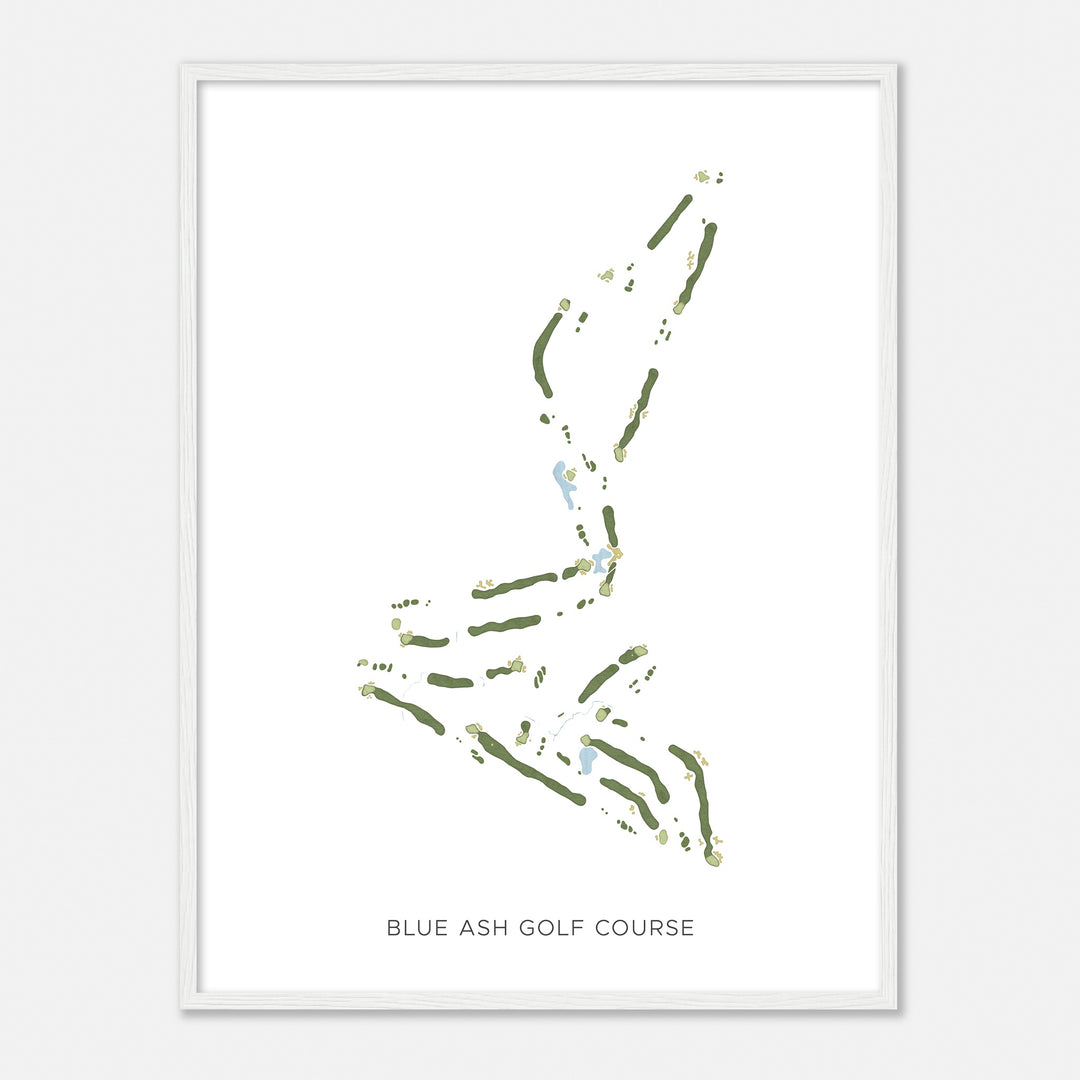 Print of Blue Ash Golf Course Modern Map