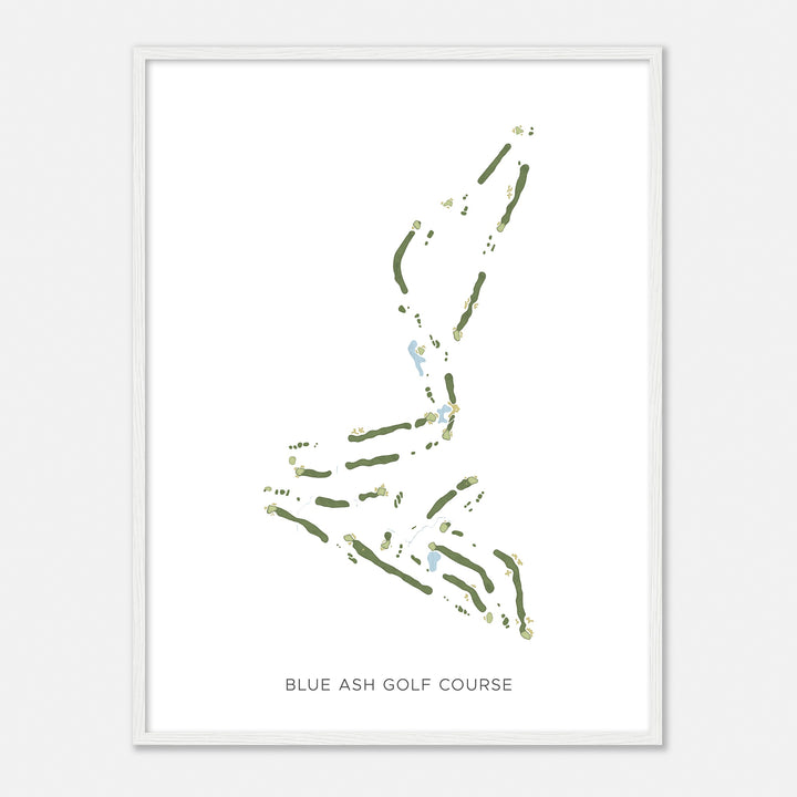 Print of Blue Ash Golf Course Modern Map