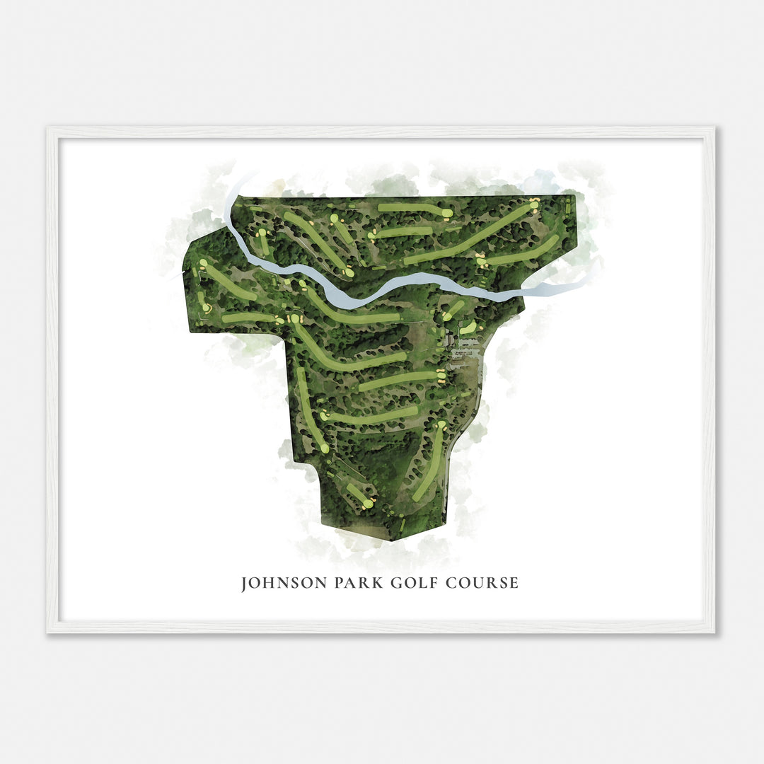 Print of Johnson Park Golf Course Classic Map