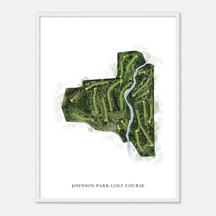 Print of Johnson Park Golf Course Classic Map