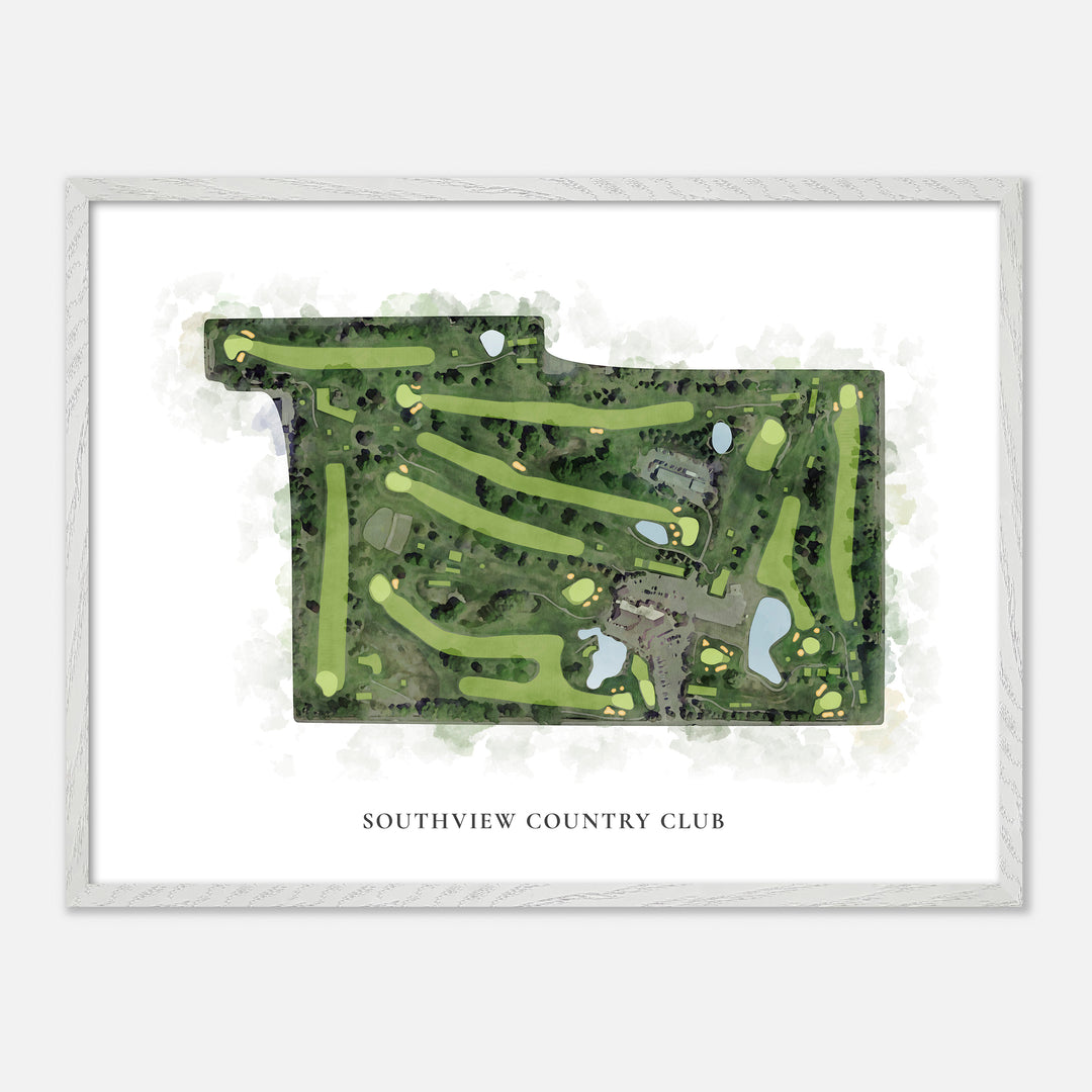 Print of Southview Country Club Classic Map