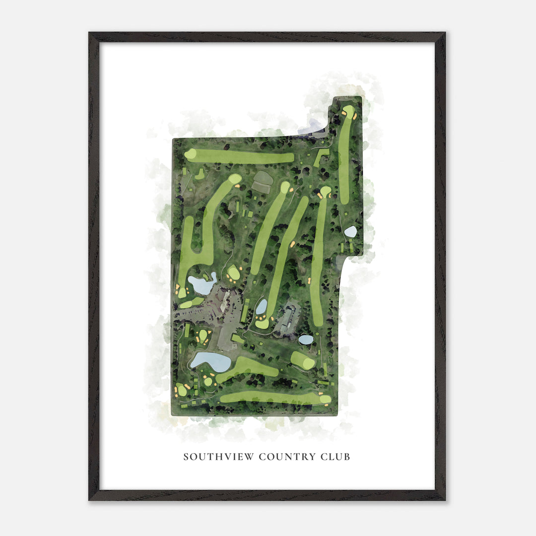 Print of Southview Country Club Classic Map