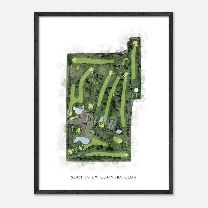 Print of Southview Country Club Classic Map
