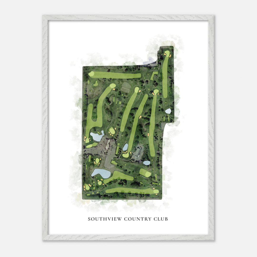 Print of Southview Country Club Classic Map
