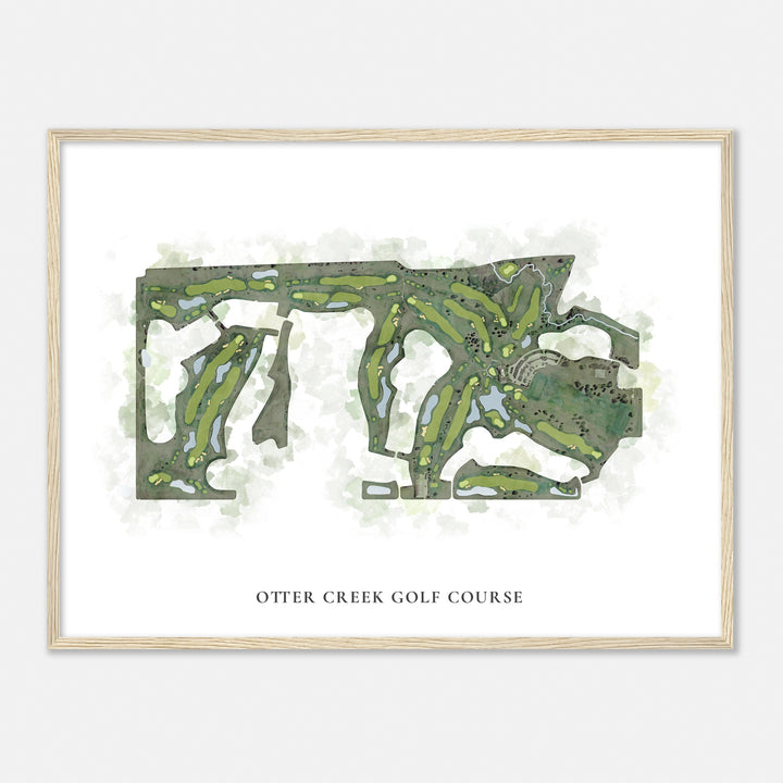 Print of Otter Creek Golf Course Classic Map