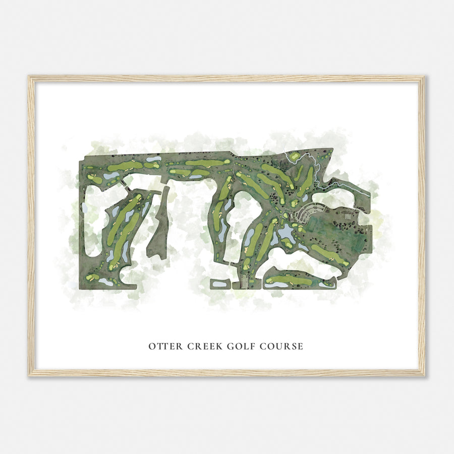 Print of Otter Creek Golf Course Classic Map