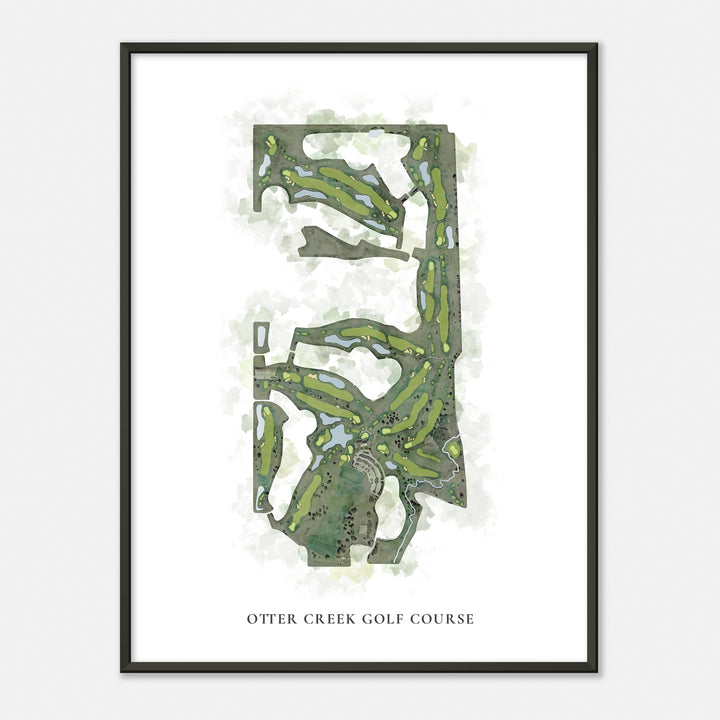 Print of Otter Creek Golf Course Classic Map