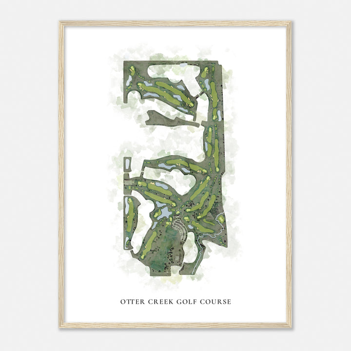 Print of Otter Creek Golf Course Classic Map