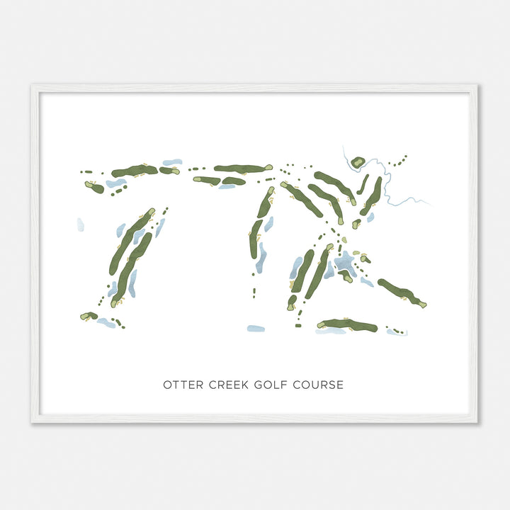 Print of Otter Creek Golf Course Modern Map