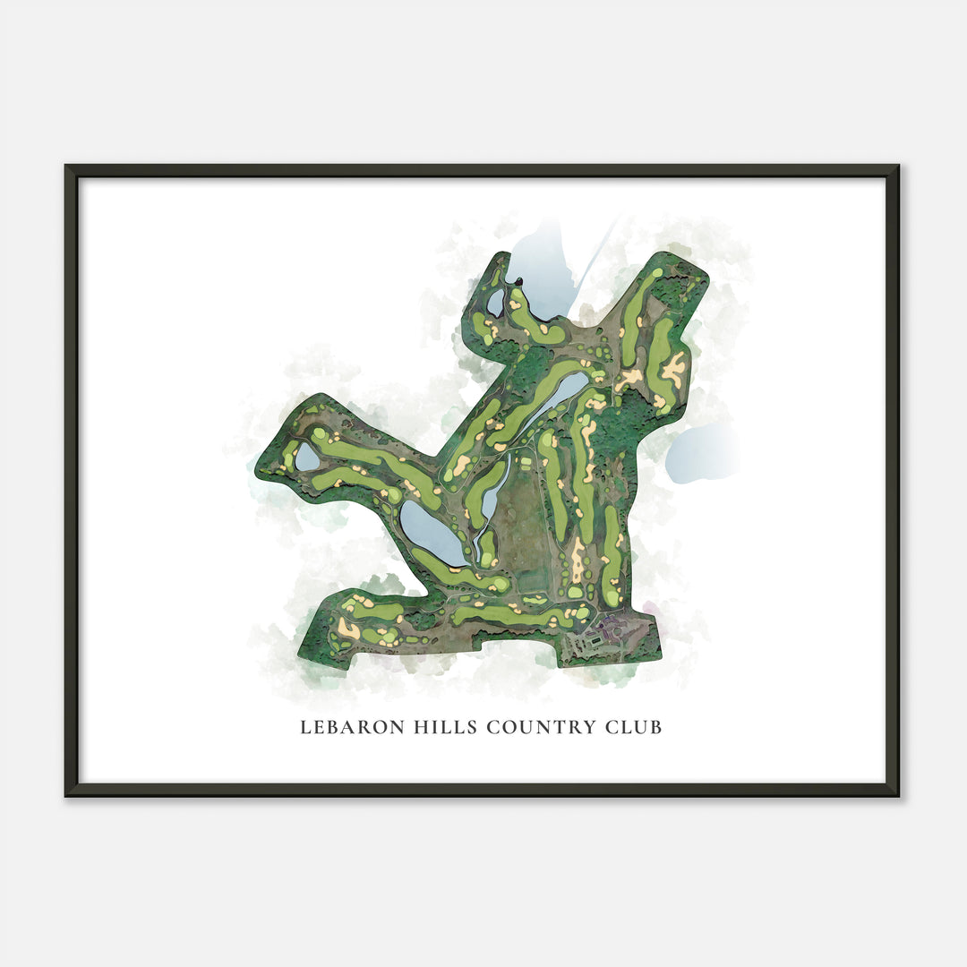 Print of Lebaron Hills Country Club Classic Map