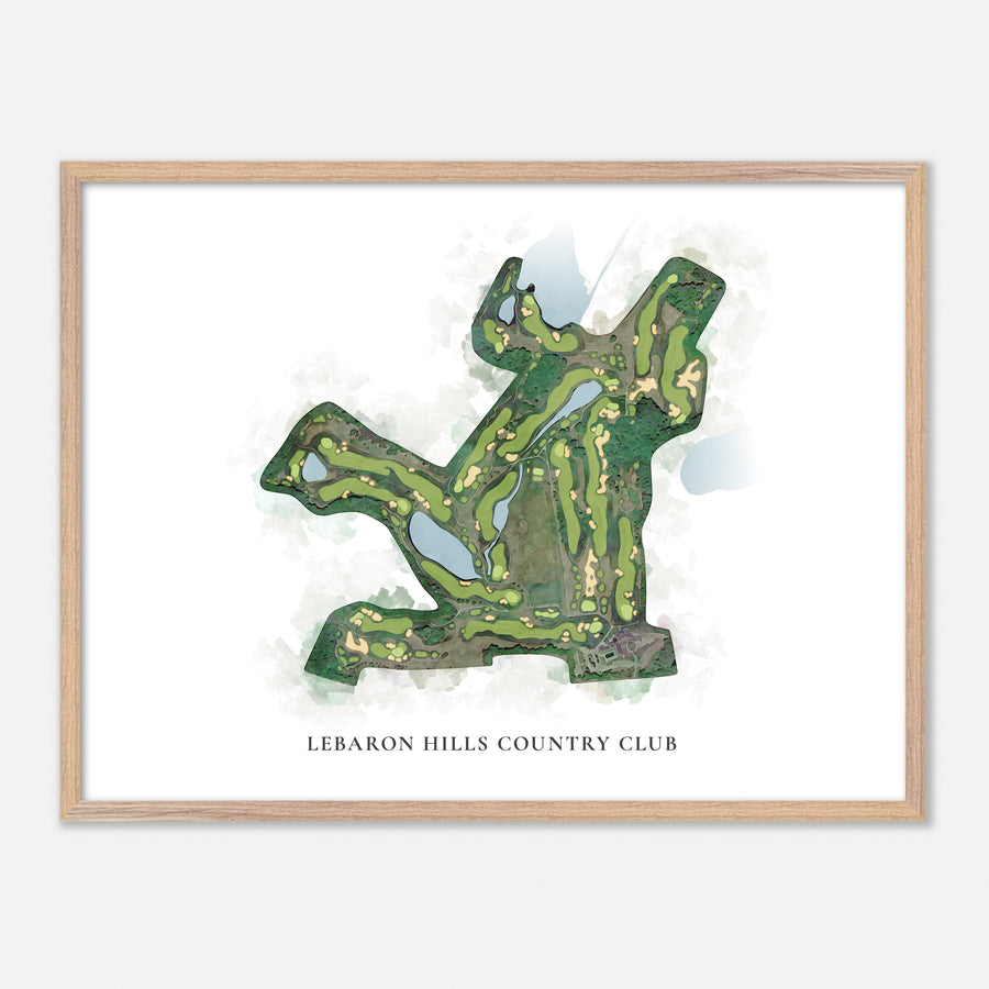 Print of Lebaron Hills Country Club Classic Map