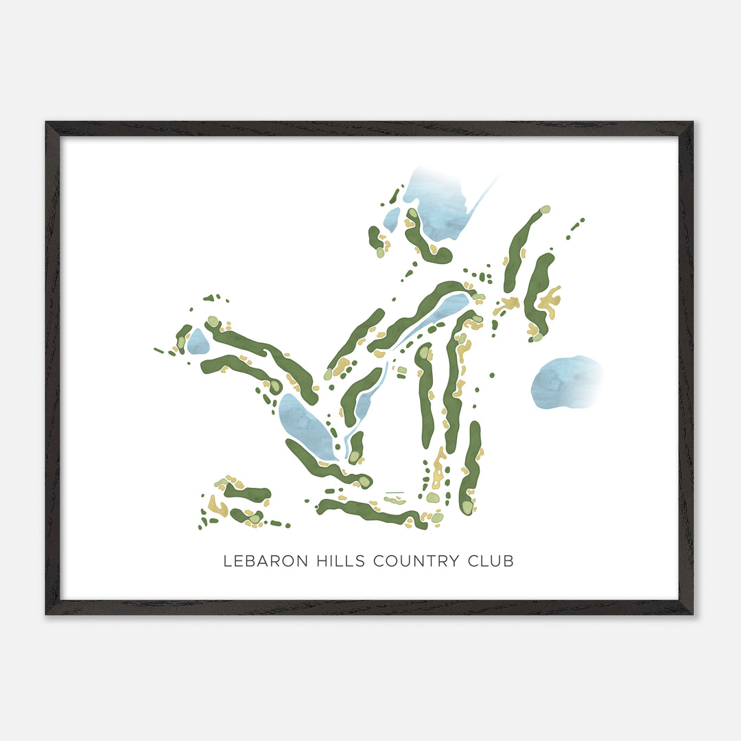 Print of Lebaron Hills Country Club Modern Map