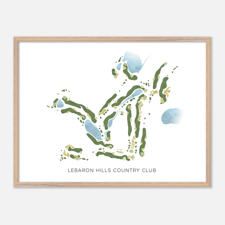 Print of Lebaron Hills Country Club Modern Map