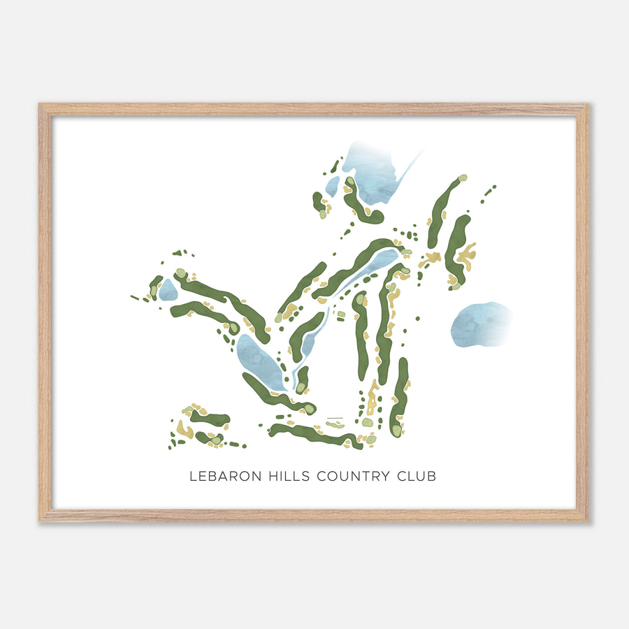 Print of Lebaron Hills Country Club Modern Map