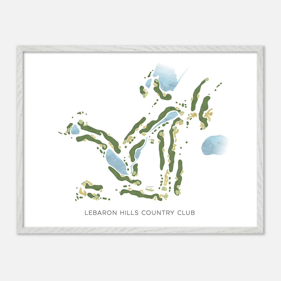 Print of Lebaron Hills Country Club Modern Map