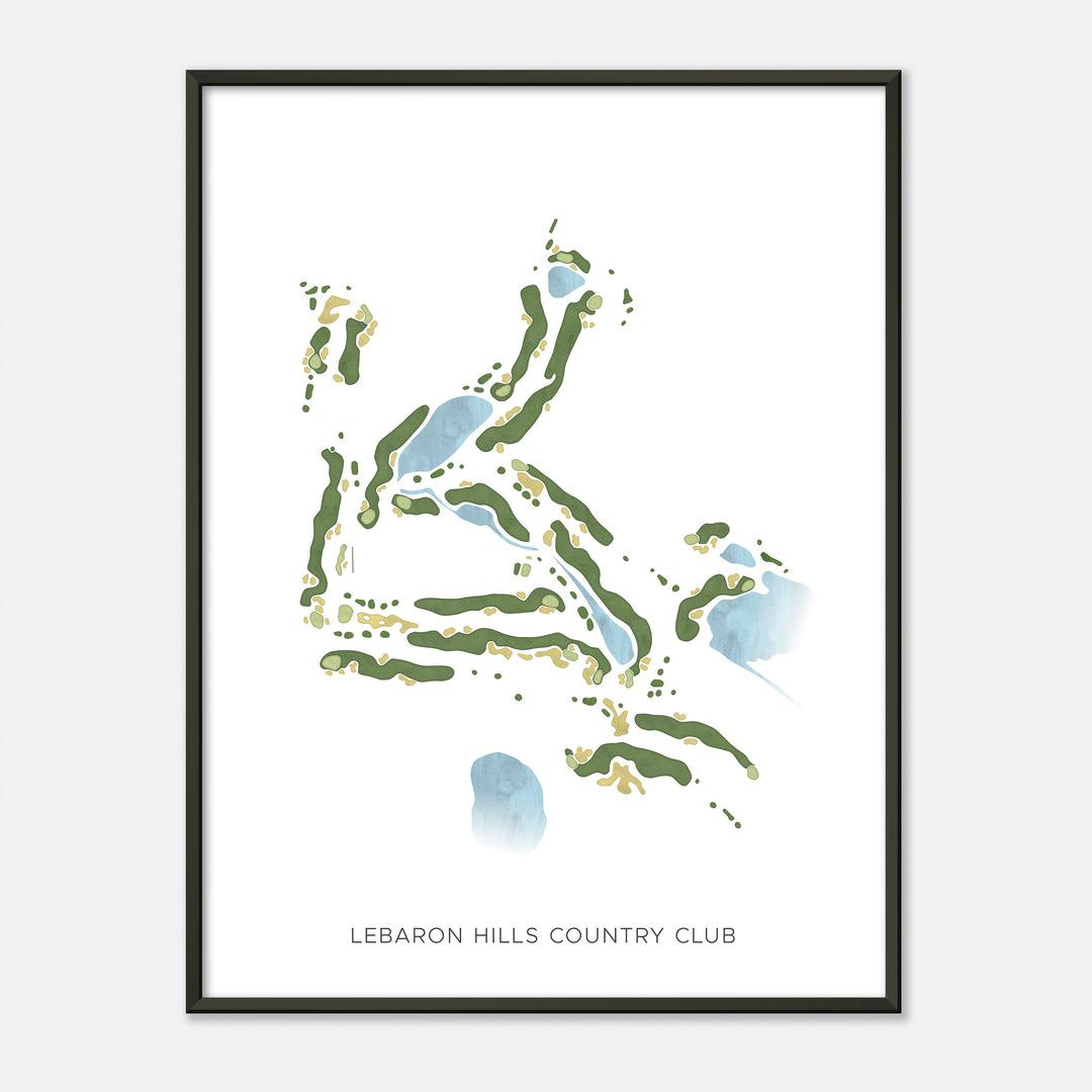 Print of Lebaron Hills Country Club Modern Map