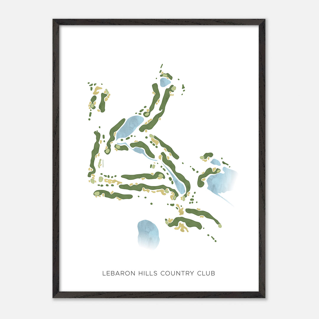 Print of Lebaron Hills Country Club Modern Map