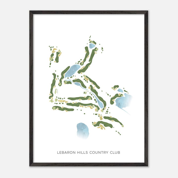 Print of Lebaron Hills Country Club Modern Map
