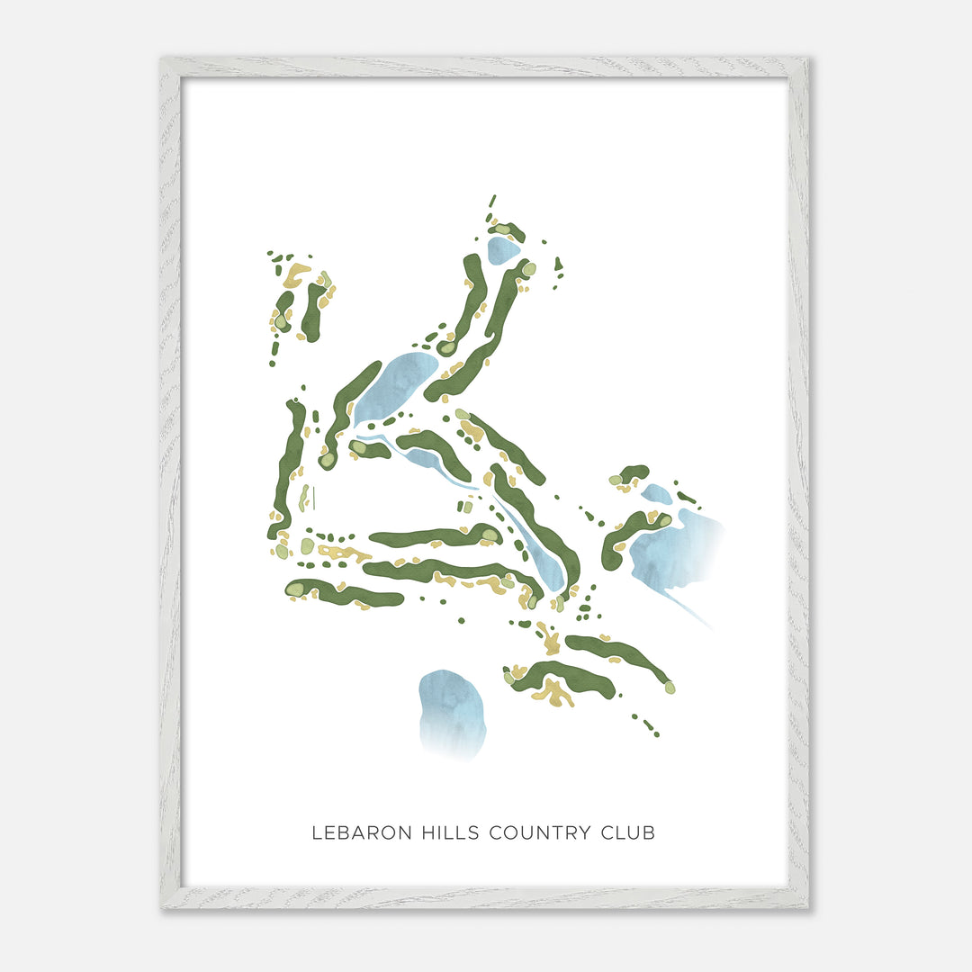 Print of Lebaron Hills Country Club Modern Map